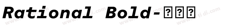 Rational Bold字体转换